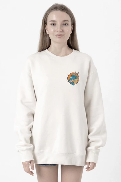 Dragon Ball Z Anime Shenron Beyaz Kadın 2ip Sweatshirt ürün görseli