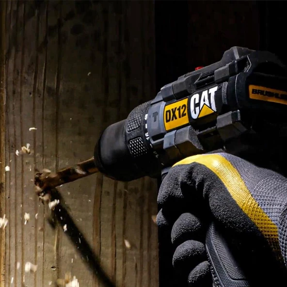 CAT DX12BC 18Volt/2.0Ah Li-ion Tek Akülü Kömürsüz Profesyonel Şarjlı Darbeli Matkap - 6