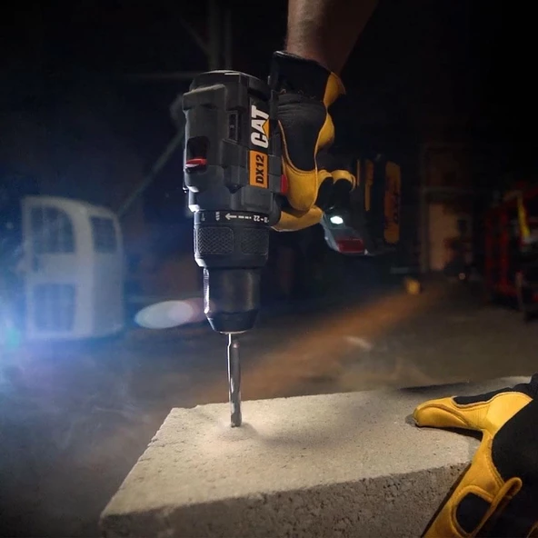 CAT DX12BC 18Volt/2.0Ah Li-ion Tek Akülü Kömürsüz Profesyonel Şarjlı Darbeli Matkap - 7