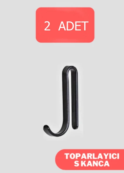 Sas Siyah 2li Kanca Askı ürün görseli