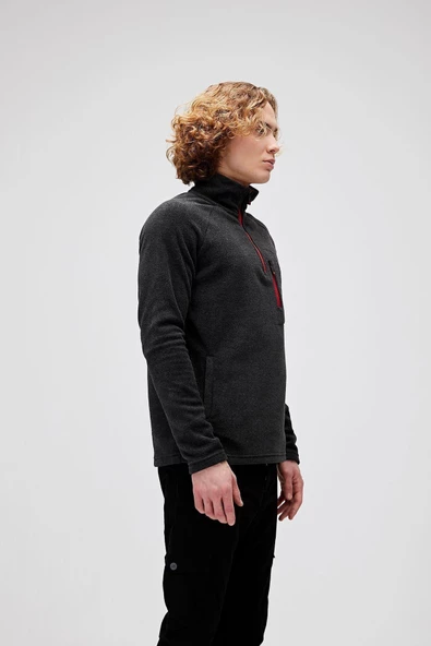BAD BEAR ERKEK HUSKY HALF-ZIP POLAR SWEATSHIRT 19.02.21.006 - 2