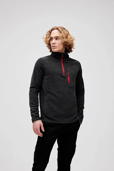 BAD BEAR ERKEK HUSKY HALF-ZIP POLAR SWEATSHIRT 19.02.21.006 - 4