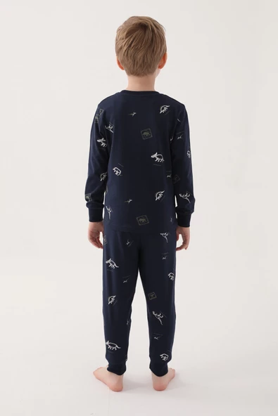 ROLYPOLY ERKEK ÇOCUK UZUN KOL PİJAMA TAKIM RP3222-2 - 2