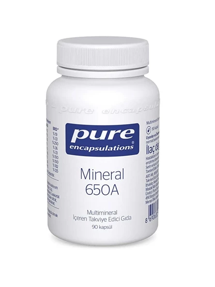 Pure Encapsulations Mineral 650A 90 Kapsül ürün görseli