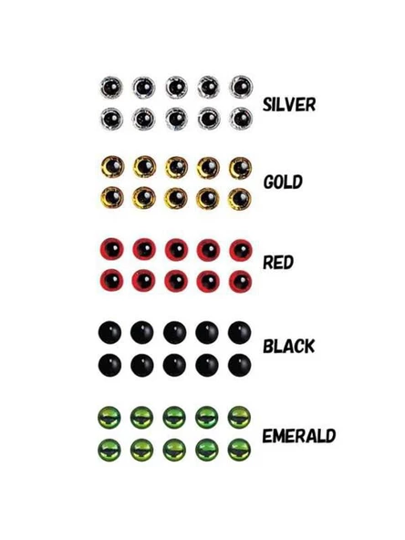 Bassday 7mm Silikon Damla Göz 10 Adet - Resim 2