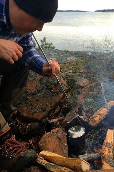 Teleskopik Ateş Başlatıcı Outdoor Üfleme Borusu 63 Cm - 7