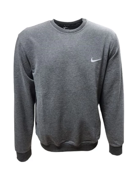 Nike N1090 Erkek Büyük Beden İki İplik Sıfır Yaka Sweatshirt