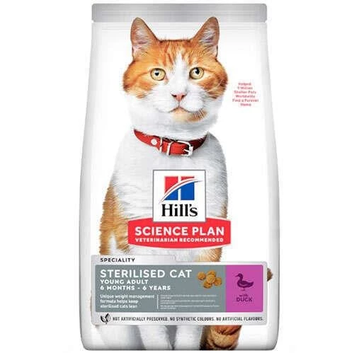 Hills Sterilised Duck Ördekli Kısırlaştırılmış Kedi Maması 3 Kg - Resim 2