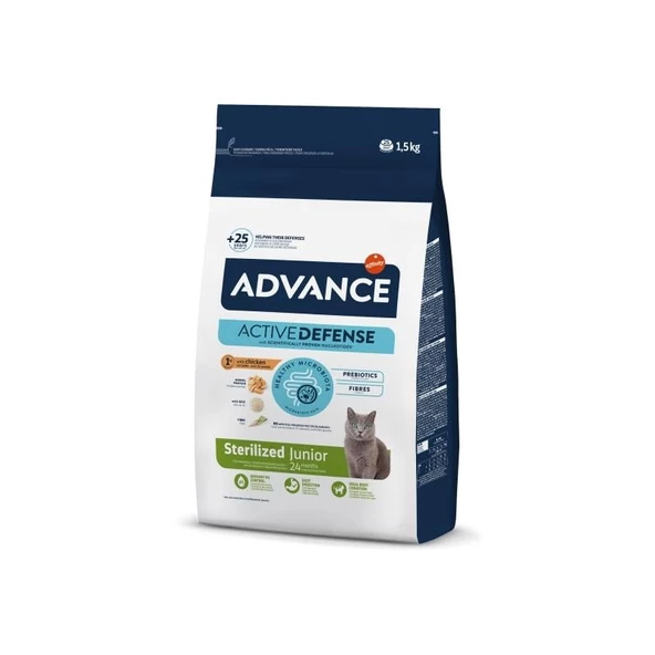 Advance Young Sterilized Tavuklu Kısırlaştırılmış Kedi Maması 1.5 Kg