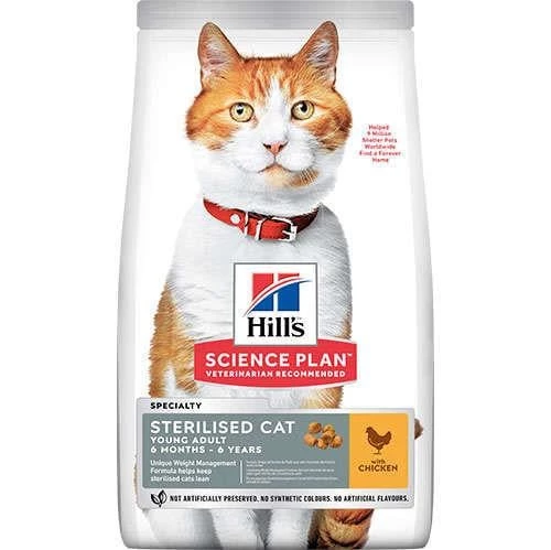 Hills Tavuk Etli Kısırlaştırılmış Yetişkin Kedi Maması 10 Kg - Resim 2
