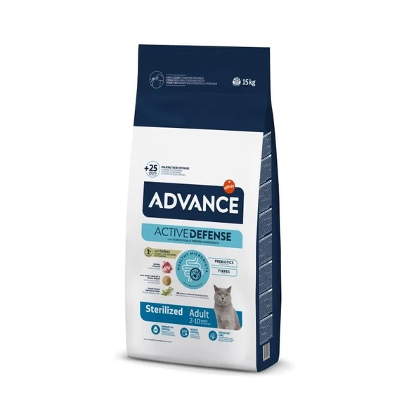 Advance Cat Sterilized Hindili Kısırlaştırılmış Kedi Maması 15 Kg