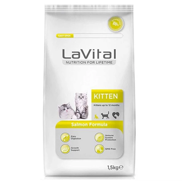 La Vital Kitten Somonlu Yavru Kedi Maması 1,5 Kg