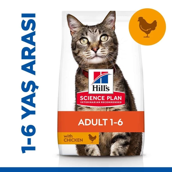 Hills Adult Tavuk Etli Yetişkin Kedi Maması 1,5 kg