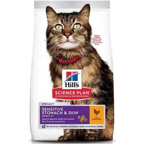 Hills Sensitive Skin Tavuklu Yetişkin Kedi Maması 1,5 Kg - 6