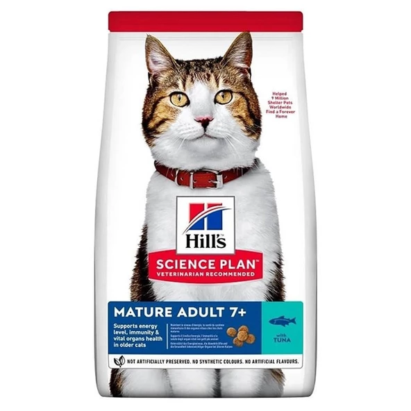 Hills Adult +7 Ton Balıklı Yaşlı Kedi Maması 1,5 Kg