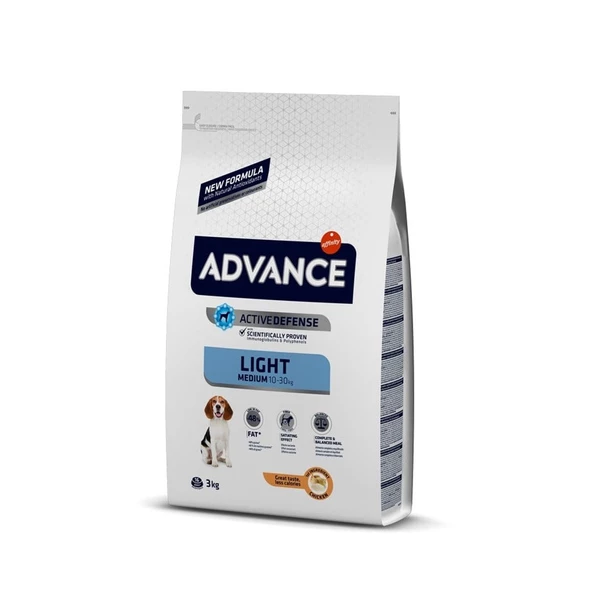 Advance Medium Light Orta Irk Yetişkin Diyet Köpek Maması 3 Kg