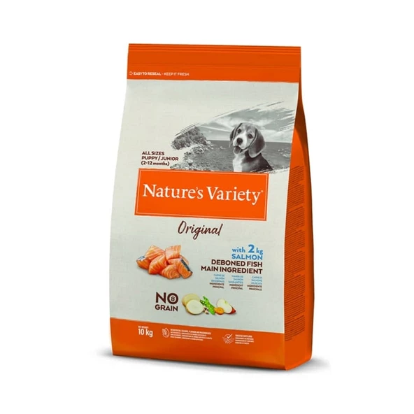 Nature's Variety Dog No Grain Junior Salmon 10 Kg ürün görseli