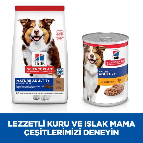 Hills Adult 7+ Lamb & Rice Kuzu Etli Yaşlı Köpek Maması 2.5 Kg - 6
