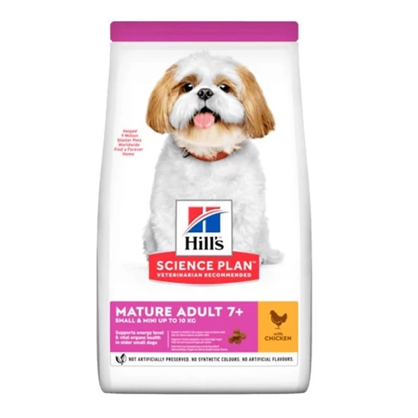 Hills Small & Mini Mature Adult 7+ Tavuklu Yaşlı Köpek Maması 1,5 Kg