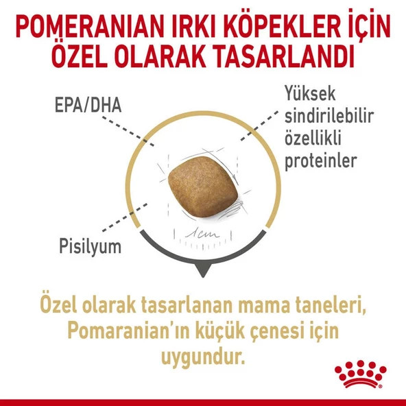 Royal Canin Pomeranian Yetişkin Köpek Irk Maması 1,5 Kg - 4