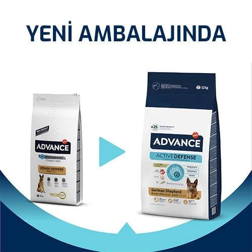 Advance Alman Kurtları için Hindili Yetişkin Köpek Maması 12 Kg - 5