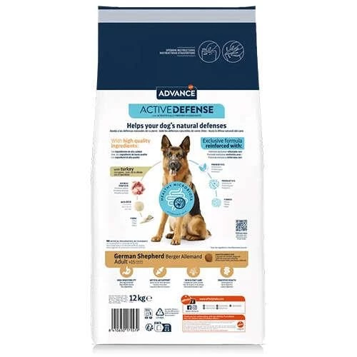 Advance Alman Kurtları için Hindili Yetişkin Köpek Maması 12 Kg - 3