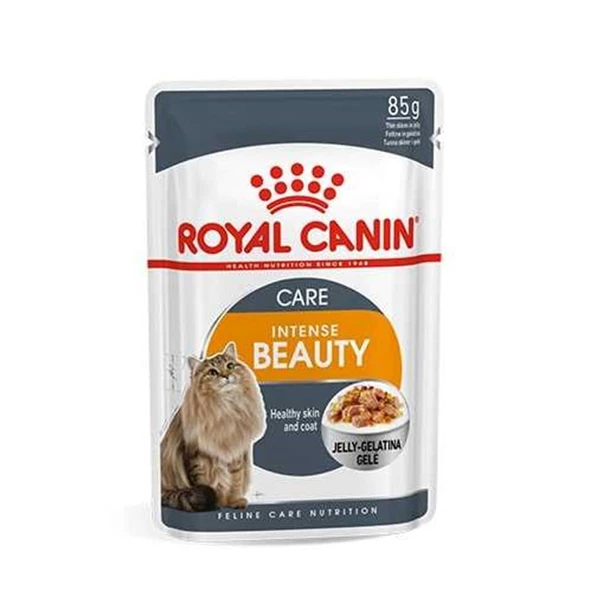 Royal Canin İntense Beauty Jelly Yetişkin Kedi Konservesi Pouch 85 gr