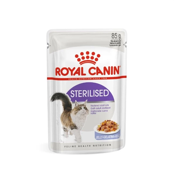 Royal Canin Sterilised Jelly Kısırlaştırılmış Kedi Konservesi Pouch 85 gr - Resim 5