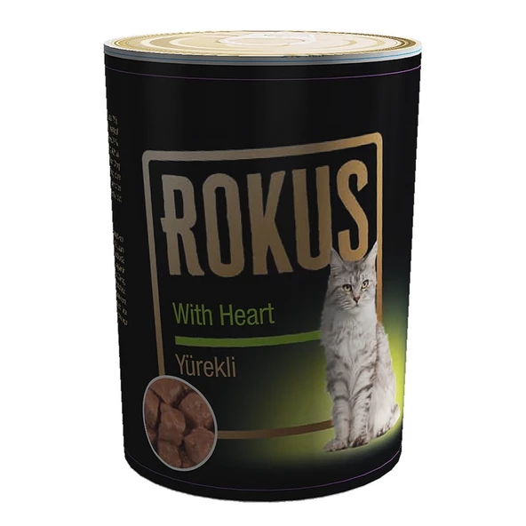 Rokus Yürekli 410 G. Kedi Konserve Maması