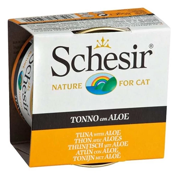 Schesir C143 Ton Balığı Aloe Vera Bitki Özlü Kedi Konservesi 85 Gr