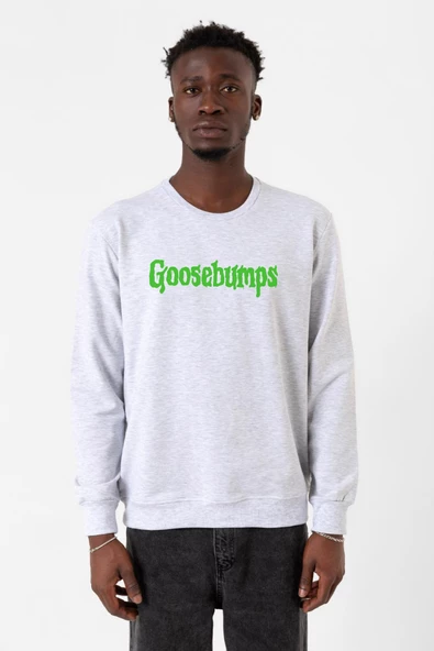 Goosebumps Lettern Karmelanj Erkek 2ip Sweatshirt