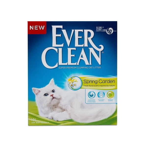 Ever Clean Spring Garden Çiçek Kokulu Topaklanan Kedi Kumu 10 Lt