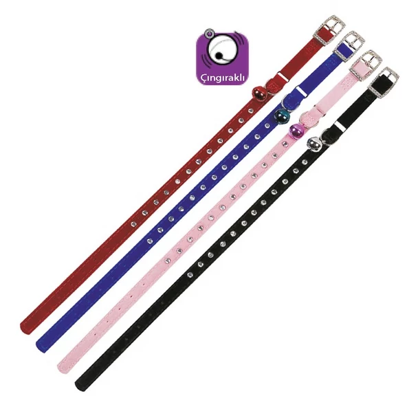 Karlie Kadife Taşlı Kedi Boyun Tasma 30Cm-10Mm