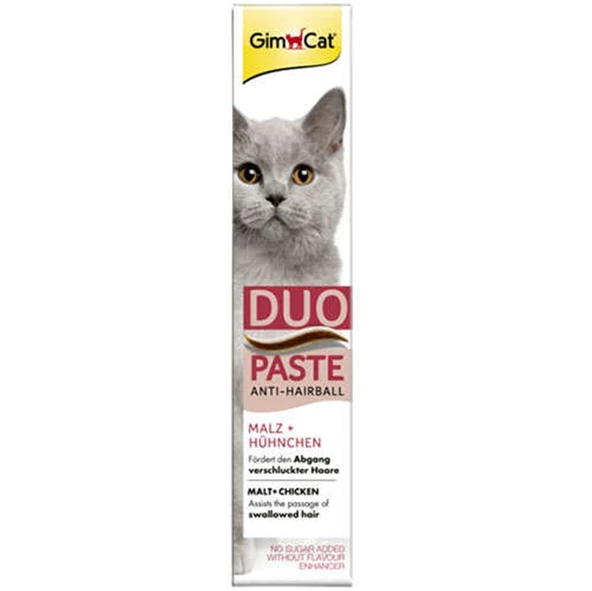 Gimcat Duo Paste Anti-Hairball Tavuklu Malt Kedi Macunu 50gr - 2