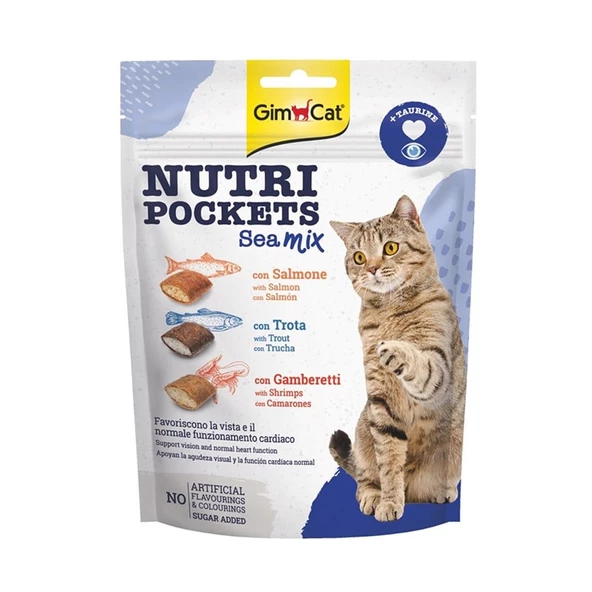 GimCat Nutripockets Kedi Ödülü Sea Mix 150Gr