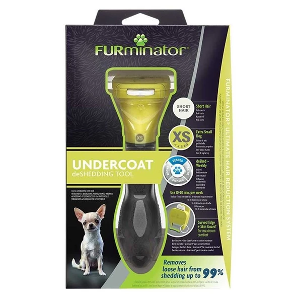 Furminator Short Hair Kısa Tüylü Köpek Tarağı XS - 2