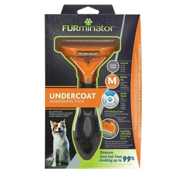 Furminator Uzun Tüylü Orta Irk Köpek Tarağı Medium