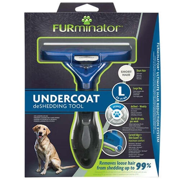 Furminator Short Hair Kısa Tüylü Köpek Tarağı Large