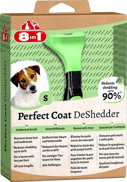8in1 Perfect Coat DeShedder Furminator Küçük Irk Köpek Tarağı Small ürün görseli