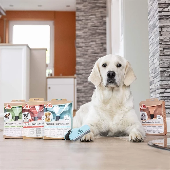 8in1 Perfect Coat DeShedder Furminator Büyük Irk Köpek Tarağı Large - 5