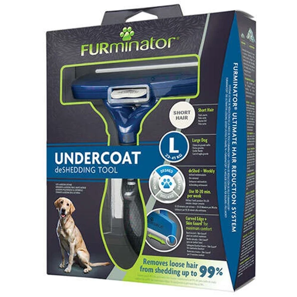 Furminator Short Hair Kısa Tüylü Köpek Tarağı Large - Resim 2