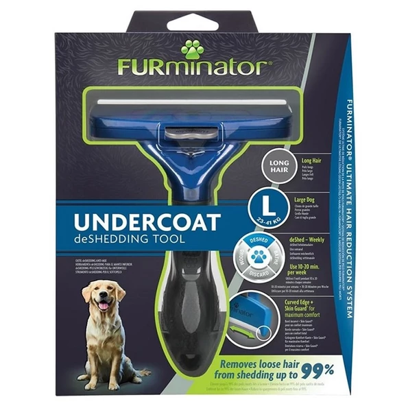 Furminator Uzun Tüylü Büyük Irk Köpek Tarağı Large