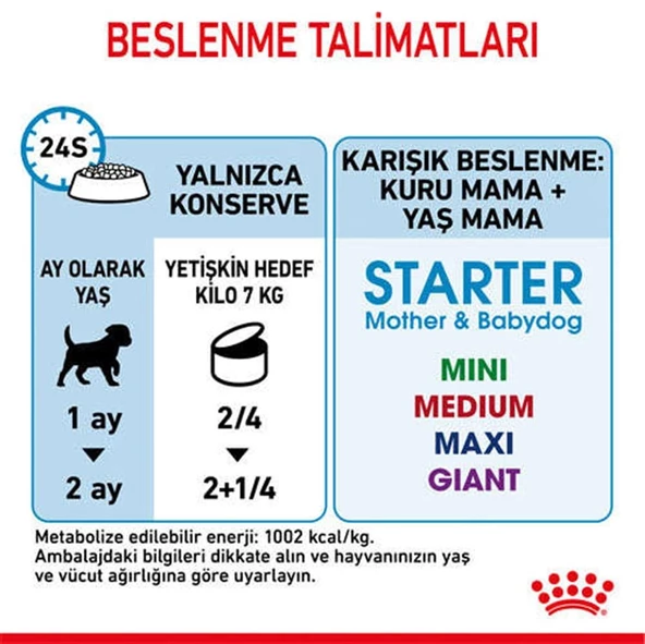 Royal Canin Starter Mousse Anne ve Yavruları İçin Köpek Konservesi 195 Gr - 8