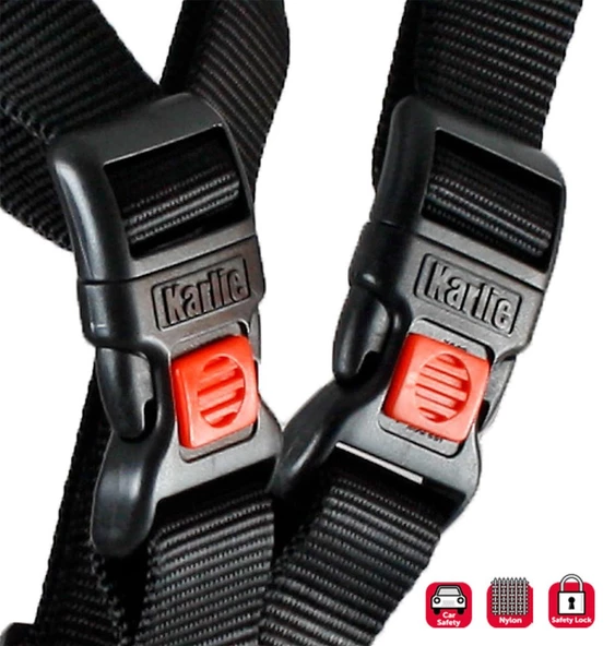 Karlie Naylon Araç Emniyet Kemeri S 35-50 Cm Siyah - 2