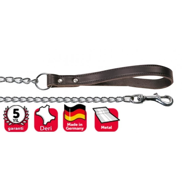 Karlie Deri Saplı Zincir Uzatma 100Cm-3Mm K.Rengi ürün görseli