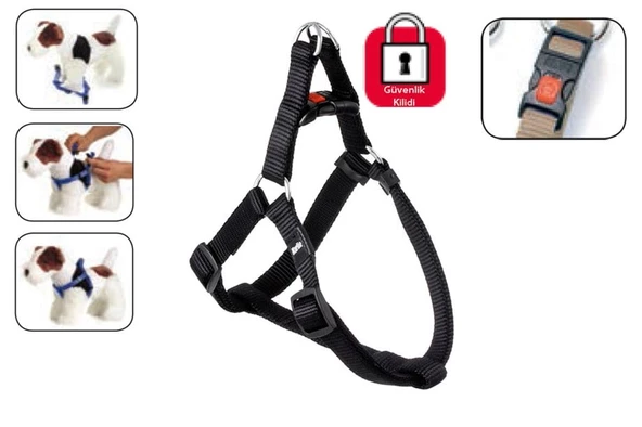 Karlie Kilitli Göğüs Tasma Xs 20-35Cm Siyah ürün görseli