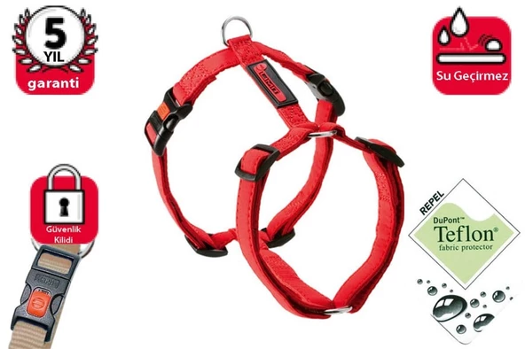 Karlie Teflon Kilitli Göğüs Tasma 45-70Cm Kırmızı ürün görseli