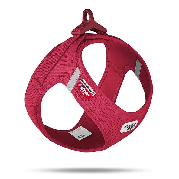 Curli Vest Göğüs Tasması Clasp Air-Mesh Kırmızı 3XS