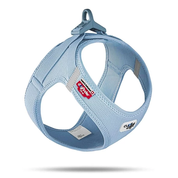Curli Vest Göğüs Tasması Clasp Air-Mesh Açık Mavi Large
