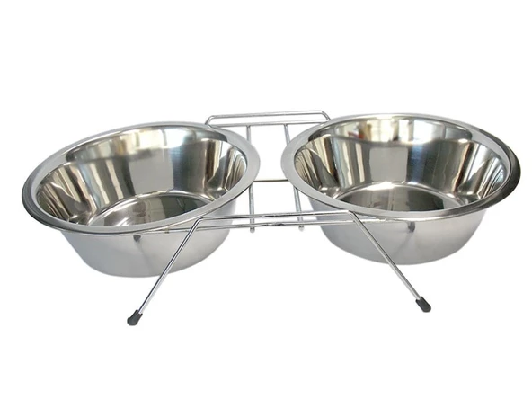 Tommy Tel Ayaklı İkili Çelik Mama Kabı 120 Oz ürün görseli